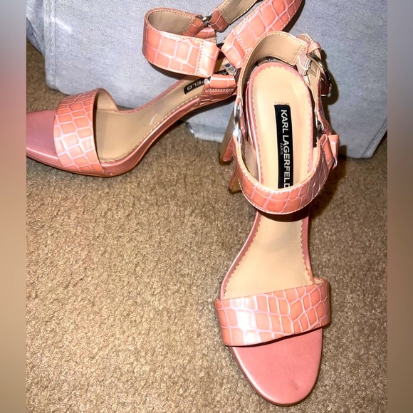 KLARK LARGERFIELD PLATFORM SANDALS SIZE 8.5 - Picture 3 of 4